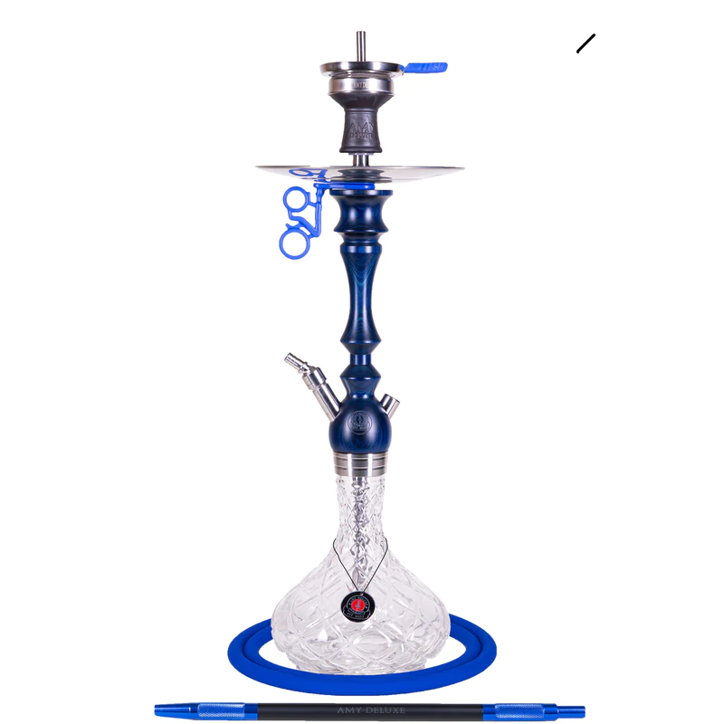 Shisha Amy 101.01 - Amy Deluxe Hookah - BLUE/CLEAR